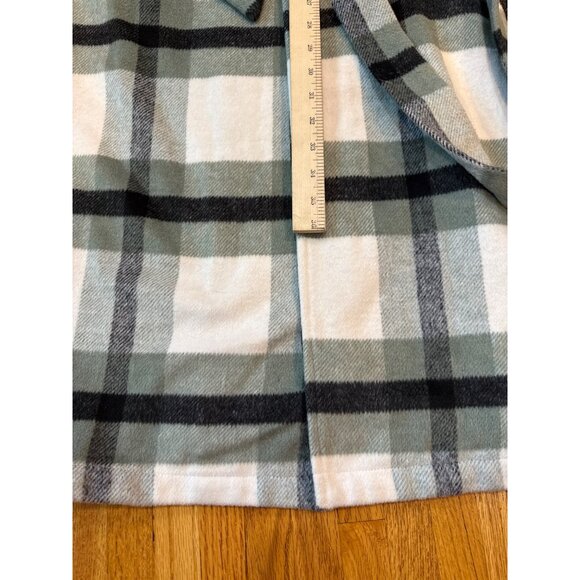 Carly Jean Los Angeles Plaid Belted Robe  80% Polyester & 20% Wool  Womens S - Picture 3 of 12